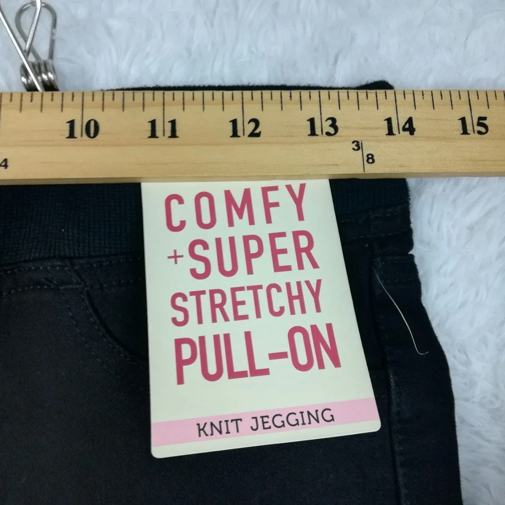 Lei Womens Pants Jeggings Comfy Super Stretch Pull On Black Knit Junior M New